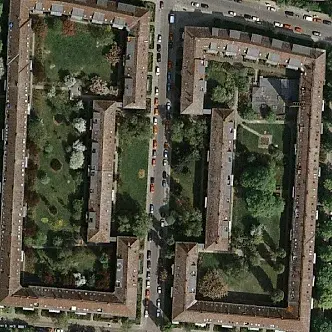 Projektfoto Alboinplatz, Dachaufstockung im Denkmal